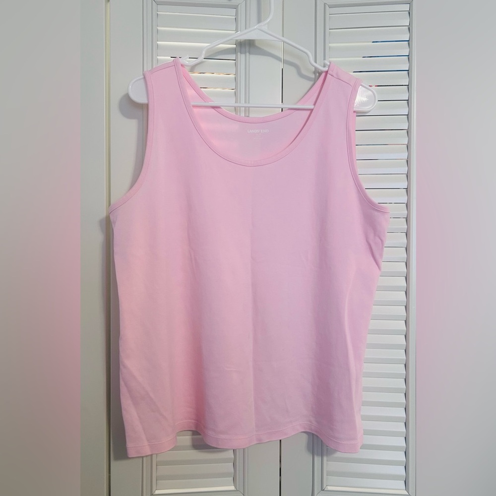 Lands' End Light Pink Tank Top Size XL/P